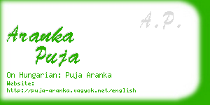 aranka puja business card